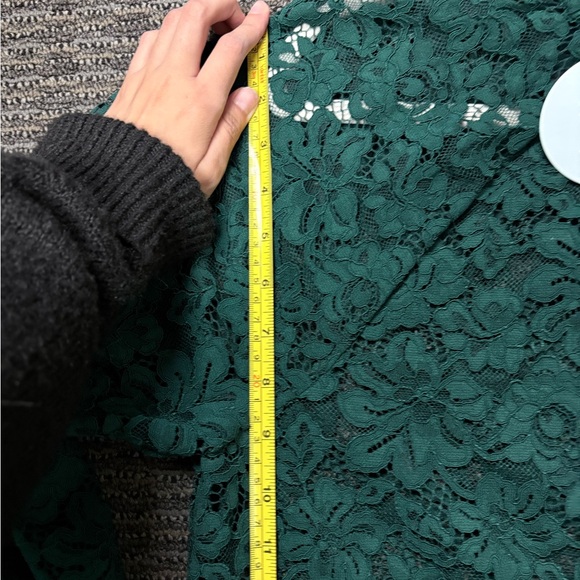 Hill House Emerald Lace Blouse - Picture 7 of 8